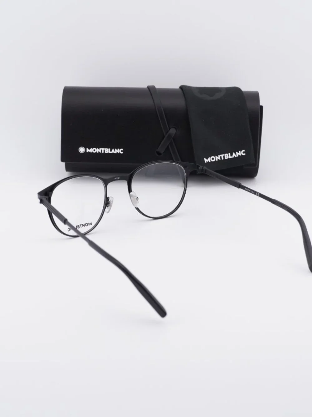 Montblanc MB0095O 001 Square Eyeglasses 48mm –  Black